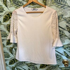 GG38 white blouse Meakeor medium med m